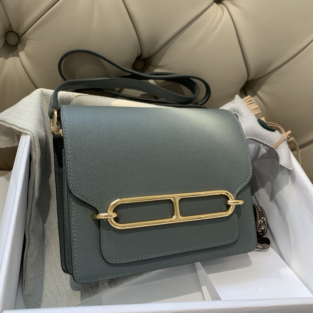 에르메스 룰리스18 아몬드그린 금장 에버컬러